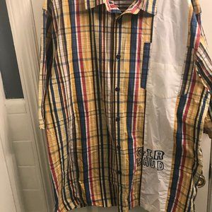 Vintage Men's short sleeve Girbaud shirt XXL